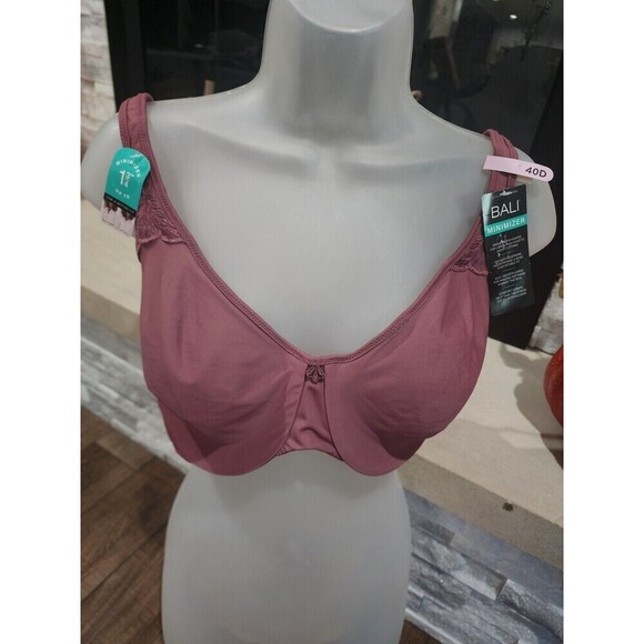 Bali Other - Bali Passion for Comfort Seamless Underwire Minimizer Bra 3385 Size 40D Purple
